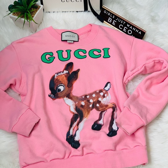 🍾🥂SOLD!🥳 Gucci Fawn Sweatshirt - Picture 2 of 9